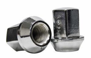 Lug Nuts, Steel Chrome, 14mm (4)