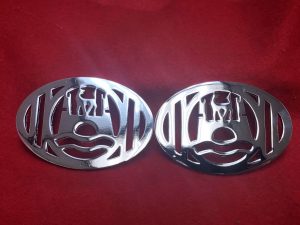 Horn Grill, Wolfsburg Chrome, Pair