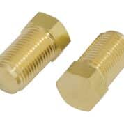 Brass Brake Line Plug, M10x1.10 Pair