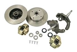 Disc Brake Kit, Drop Spindle Front KP Rotors Double Drilled - 5X130