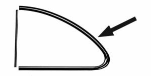 Seals, Rear Quarter Window, Ghia 1960-1971