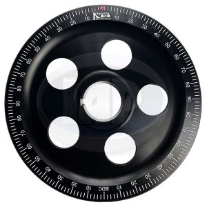 Pulley, Crankshaft, Kühltek Motorwerks "Red Dot" Anodized Black