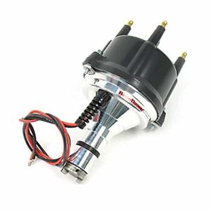 Flame-Thrower Plug and Play Non Vacuum Black Cap Billet Electronic Distributor with Ignitor II Technology for VW Type 1 Engine