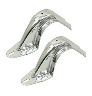 Deck Lid Hinges Chrome Pair
