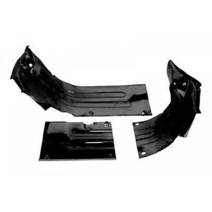 Heater Box Channel Kit, 3 Pieces, Black